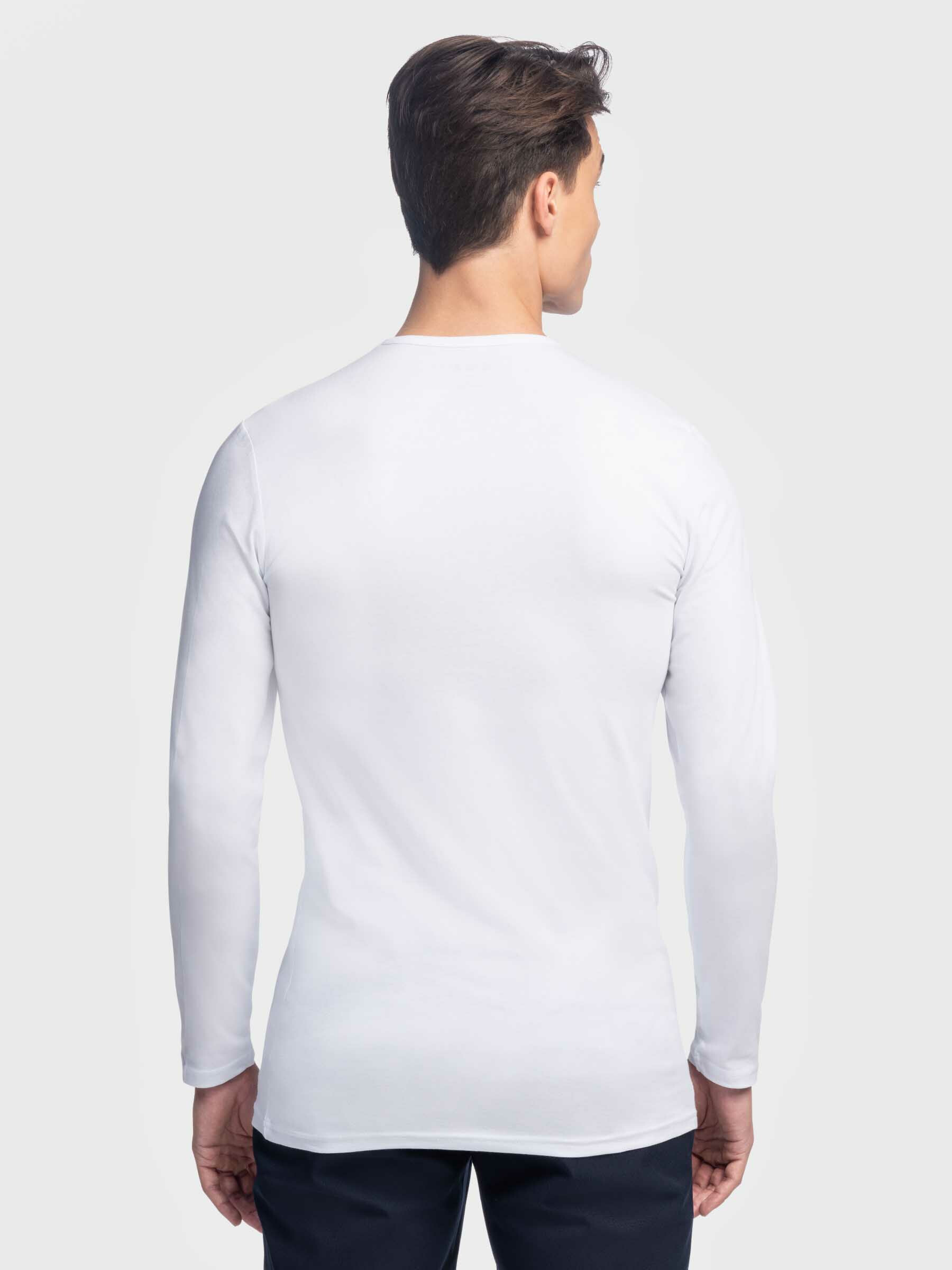 Registratie verkoudheid Caroline London Longsleeves Shirt Wit kopen? Voor lange heren - Girav