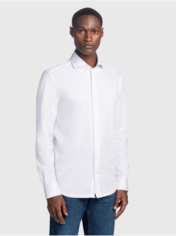 Pisa Strijkvrij Overhemd, Wit