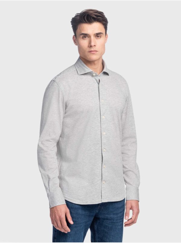 Palermo Piqué Shirt, Grey melange