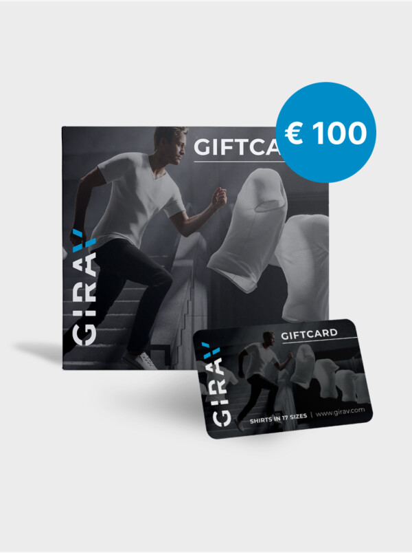 Girav Giftcard Platinum t.w.v. €100, de meest luxe van allemaal. Het perfecte cadeau voor de lange man!