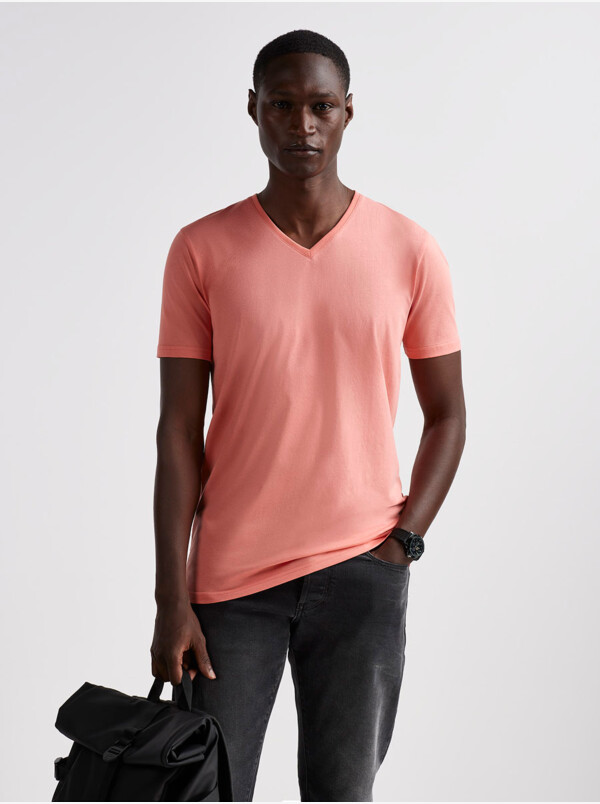 New York T-shirt, 1-pack Bright peach