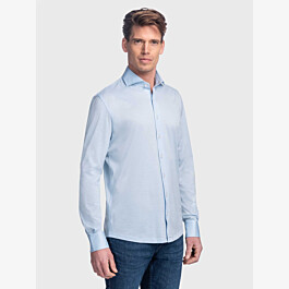 Bergamo jersey shirt, Lichtblauw
