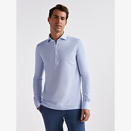 Almeria Poloshirt, Blue melange